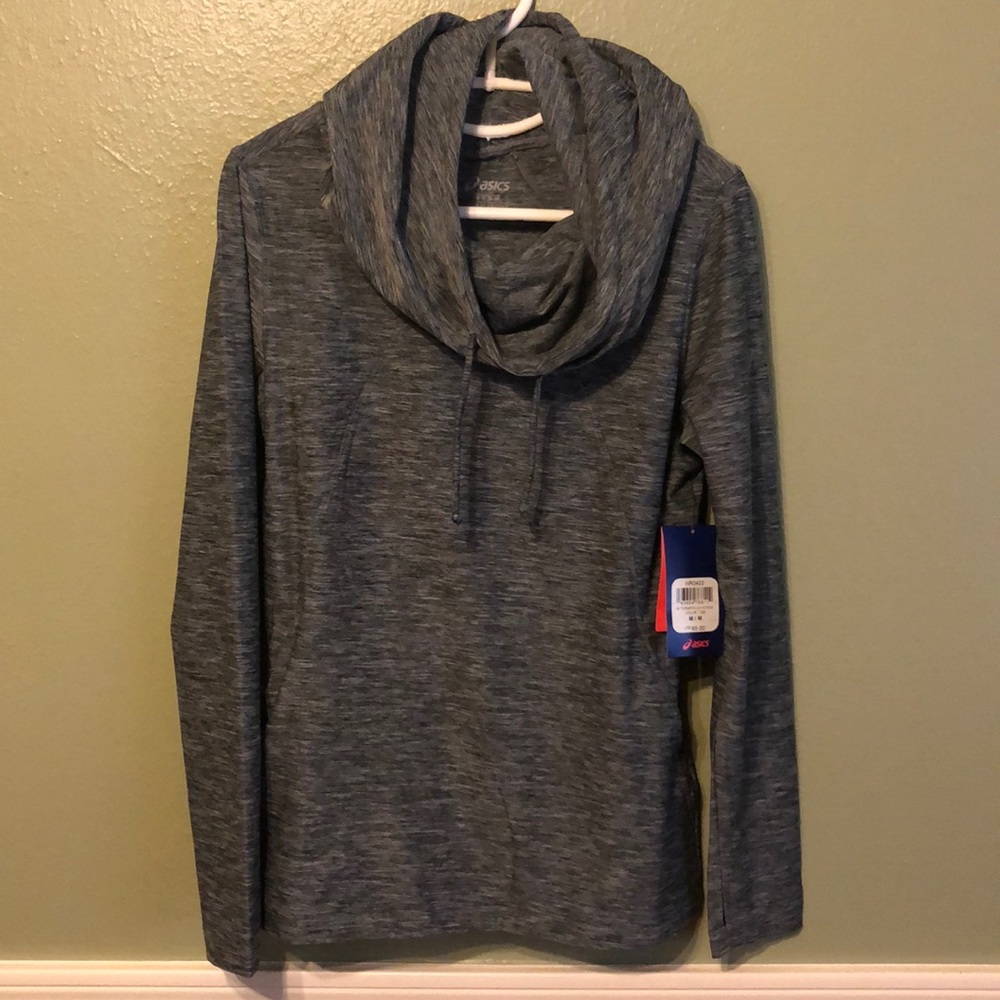NWT Asics Cowl Neck Thermopolis Hoodie Top